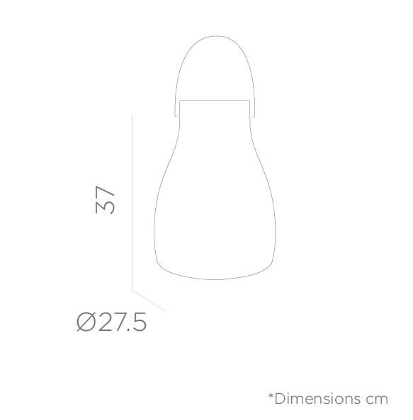 Lampa przenośna Kurby LUMKR038SSNW przenośna biała brązowa