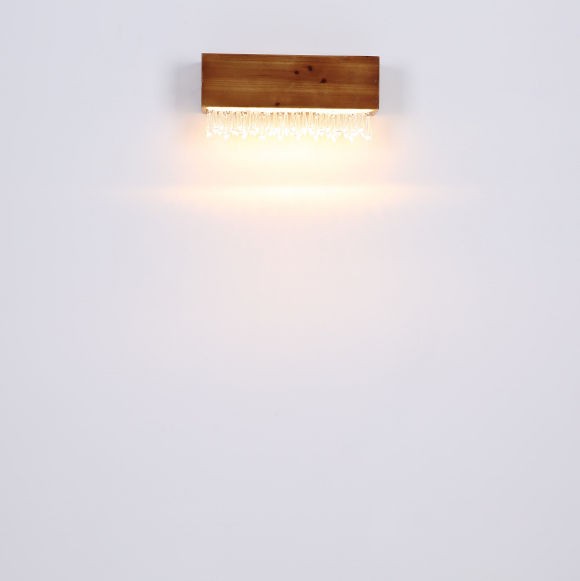 Ekologiczny kinkiet EDELTRAUD 15554W Globo drewniany LED 12W 3000K