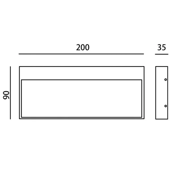 Zewnętrzna lampa ścienna Fenis OWL-2695-4K Italux LED 5W 4000K IP54 czarny