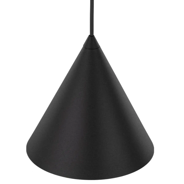 Lampa wisząca do salonu CONO 10058 trójkątna czarny