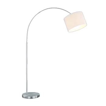 Podłogowa lampa do salonu Hotel 461100101 biała nikiel