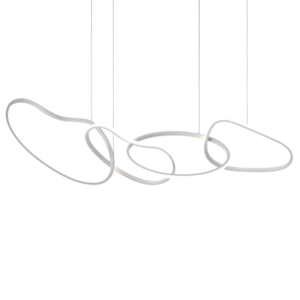 Pierścieniowa lampa wisząca Fonte PND-22412-S4-WH LED 60W 3000-6000K biała