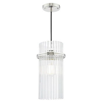 Kryształowa lampa wisząca Eltham ELT0138-EH Dar Lighting kryształ srebrna