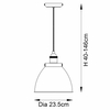 Jadalniana lampa wisząca Franklin 98750 Endon vintage cyna czarna