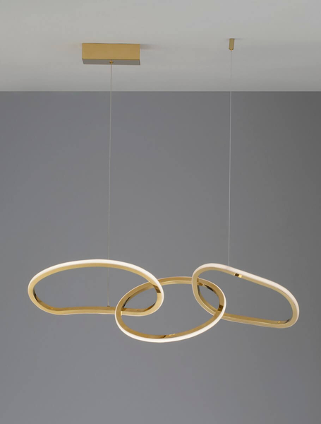 Wisząca lampa Celaya LE42759 Luces Exclusivas pierścienie LED 40W 3000K złote