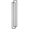 Metalowa lampa ścienna SYMMETRY ST-MD1027M LED 39W 3000K frame czarna