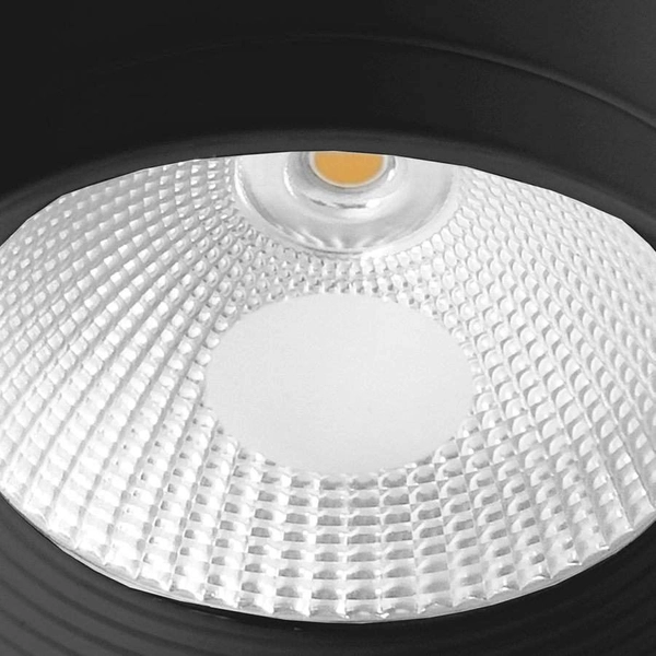 LAMPA sufitowa ZOVO LP-32015/1SM BK Light Prestige metalowa OPRAWA downlight LED 15W 3000K tuba czarna