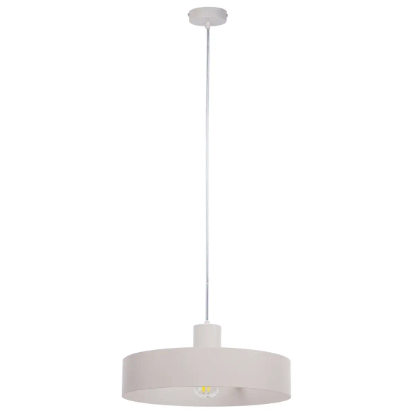 Kuchenna lampa zwisająca Rif L 41436 okrągła nad wyspę szara beżowa