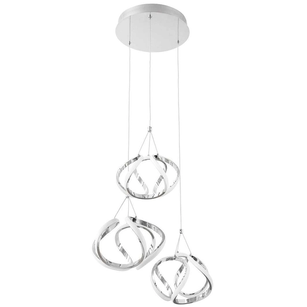 LAMPA wisząca PALMIRA 5771 Rabalux metalowa OPRAWA spirala LED 50W 3000K dekoracyjny ZWIS kaskada chrom