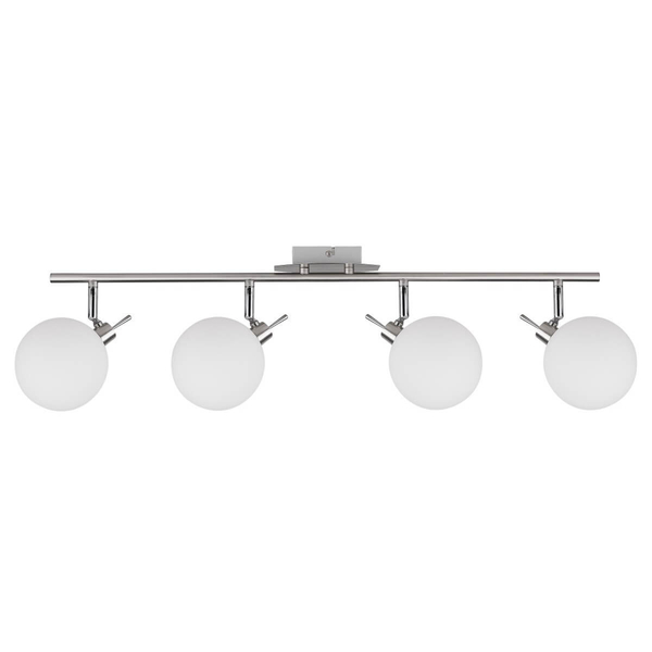 Kulista lampa sufitowa Ghost 94-01504 szklana metalowa biała chrom