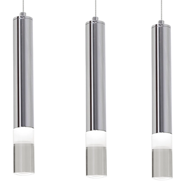 LAMPA wisząca ICE ML323 Milagro zwis OPRAWA listwa sufitowa LED 25W 4000K tuby sople chrom