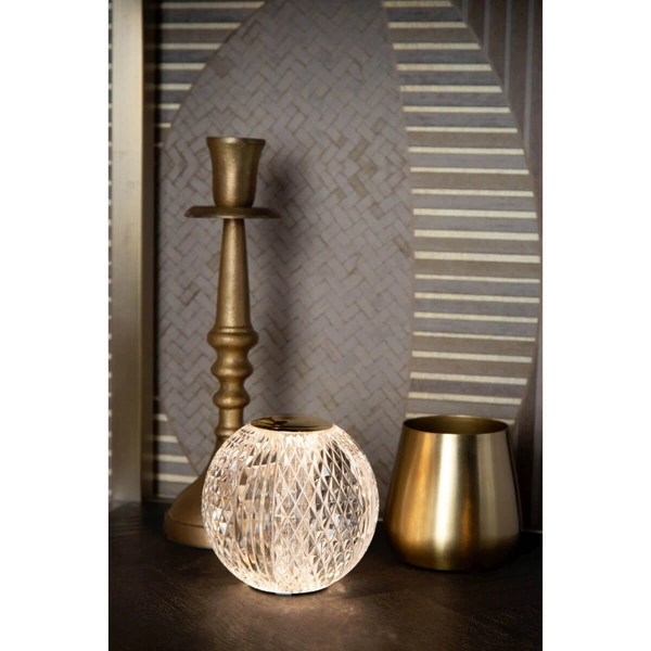 Stołowa lampa glamour Cintra ściemnialna LED 1,5W 3000K złota