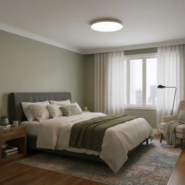 Okrągła lampa natynkowa Ateia PLF-53472-3K-WH Italux LED 21W 3000K IP44 biały
