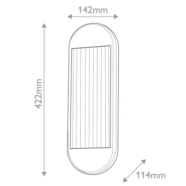 Ledowy kinkiet ryflowany Palais QN-PALAIS-WM-VBS LED 17W 3000K mosiądz