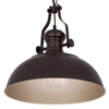 LAMPA wisząca ROSALIA MDM-2646/1 BR+GD Italux metalowa OPRAWA industrialna ZWIS brąz przecierany