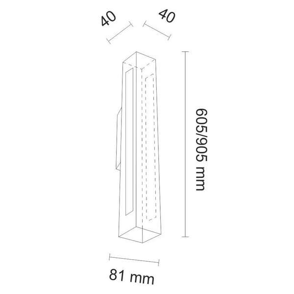 LAMPA ścienna OTARU 8632 Shilo metalowa OPRAWA kinkiet LED 28,8W 4000K listwa biała