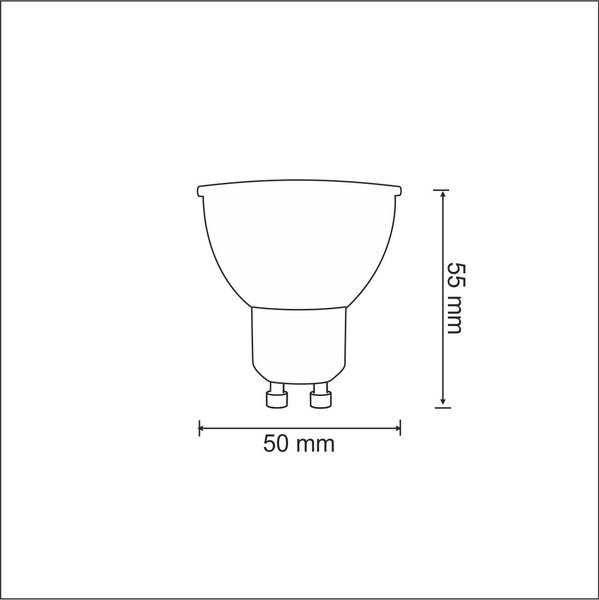 Żarówka LED 303257 4,8W GU10 3000K 400lm biała ciepła