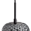 Szklana wisząca lampa Slendore ABR-LWS-C-SLN do sypialni szara
