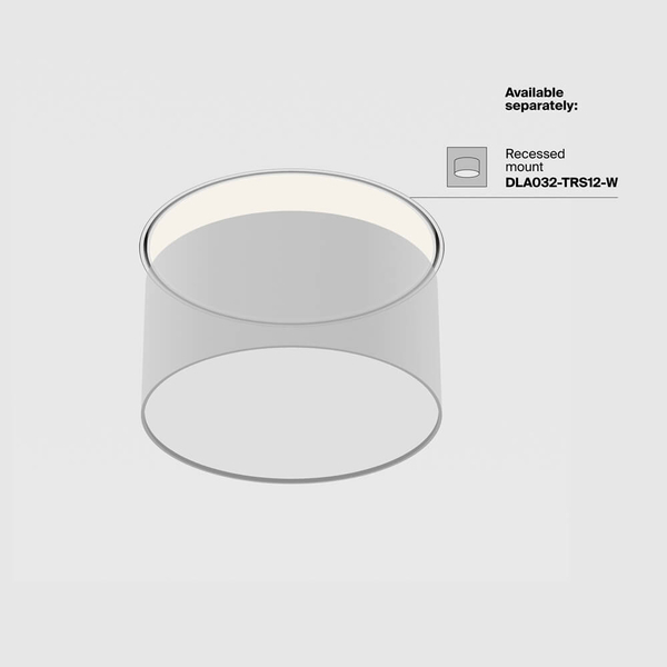 Sufitowa lampa do jadalni Zon C032CL-12W3K-RD-B LED 12W 3000K krążek czarna