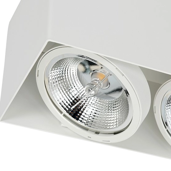 Punktowa lampa sufitowa Plaza ML4745 biały downlight do jadalni