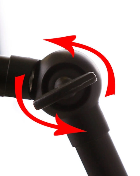 Loftowy kinkiet Fundo metalowy z regulacją czarny złoty