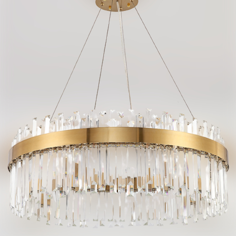 Wisząca lampa jadalniana Lux CGLUXWIS80 Copel LED 50W 3000K crystal mosiądz