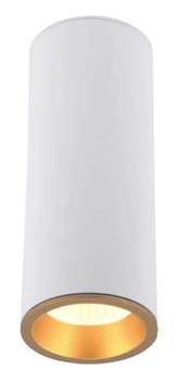 Zestaw biały downlight Long C0153 + RC0153/C0154 GOLD Maxlight LED 7W 3000K pierścień złoty