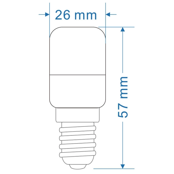 Kapsułka żarówka 10616 E14 mini LED 2,5W 230V 3000K 220lm