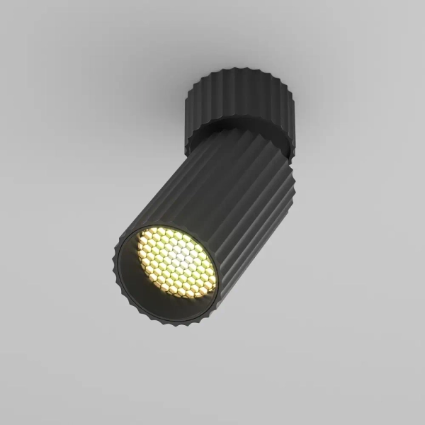 Loftowa tubka lampa sufitowa Calipso C108CL-01-GU10-B czarna