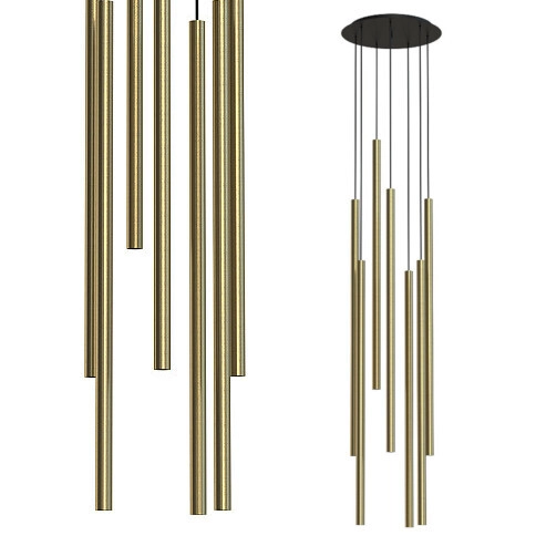 Nowoczesna lampa wisząca LASER 7668 Nowodvorski sople nad stół mosiądz