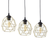 Potrójna loftowa lampa wisząca Galaxy 3459 TK Lighting czarna złota