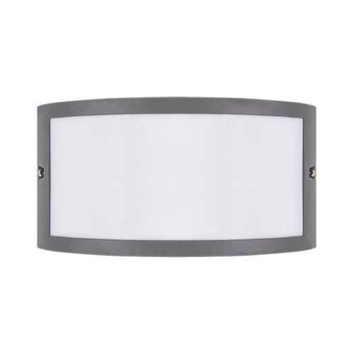 Elewacyjna LAMPA ścienna GRETA 03019 Ideus zewnętrzna OPRAWA półokrągła kinkiet przyścienny outdoor IP54 ciemnoszary