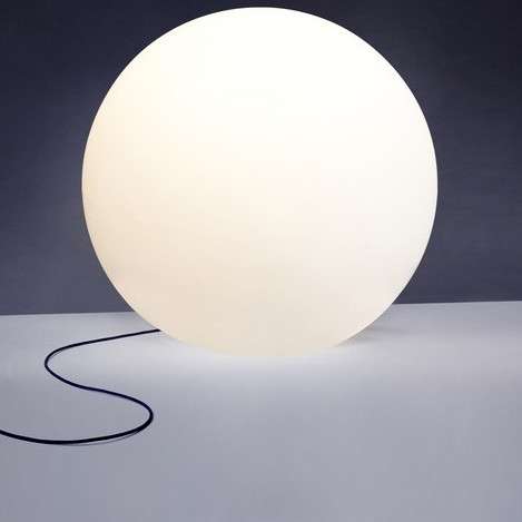 Dekoracyjna LAMPA kula 60cm CUMULUS L 6978 okrągła ogrodowa outdoor IP44 biała