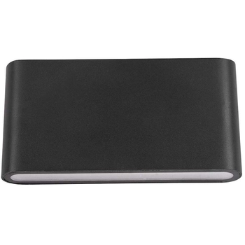 Elewacyjna LAMPA ścienna ROMANO PL-266B Italux prostokątna OPRAWA zewnętrzny kinkiet LED 12W 3000K outdoor IP54 czarny