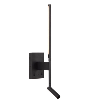 Ścienna lampa z włącznikiem Finan 68210/09/30 Lucide LED 6W+3W 2700K czarny