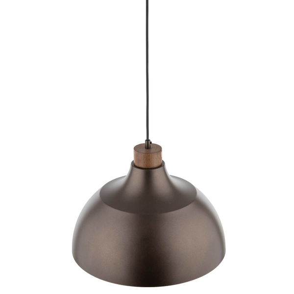 Zwisająca lampa nad wyspę Cap 6926 do gabinetu drewniana brązowa