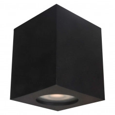 LAMPA sufitowa FABRYCIO IT8003S1-BK Italux metalowy downlight prostokątny łazienkowy IP44 czarny
