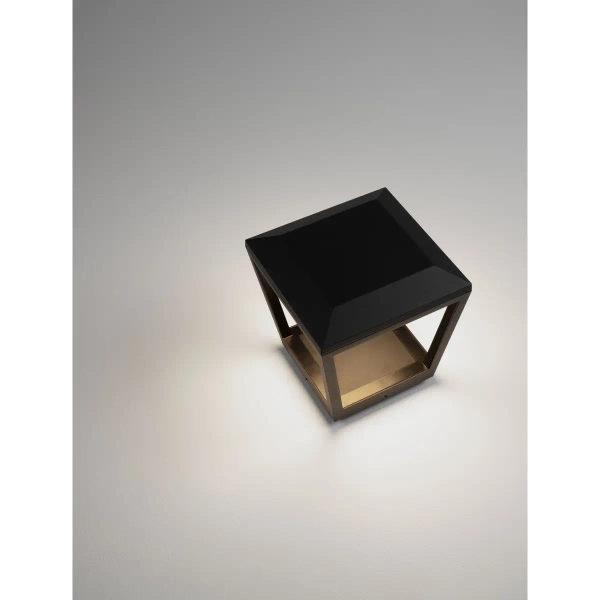 Zewnętrzny kwadratowy kinkiet SARILCO LE75176 LED 15W 3000K IP65 antracyt