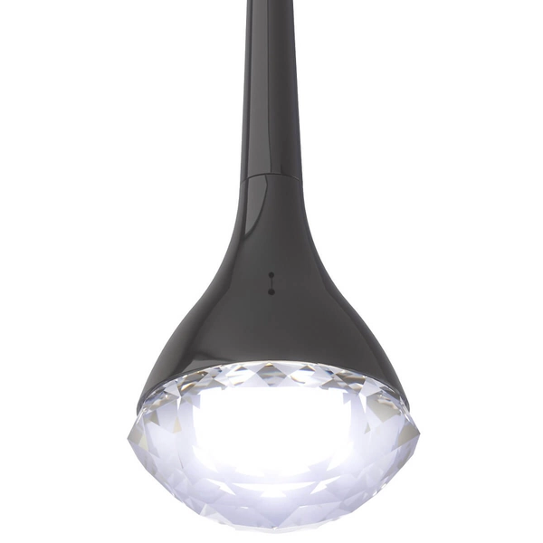 Ledowa lampa wisząca Crima OR84795 LED 6W 3000K łezka szklana czarna