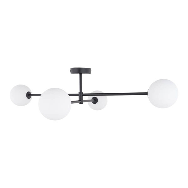Salonowa lampa sufitowa Sarius 4735 TK Lighting szkło metal kule biały czarny