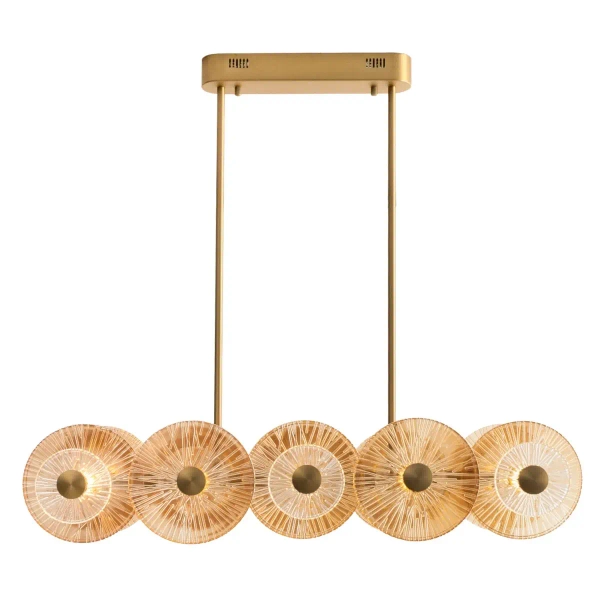 Wisząca lampa szklana ALLURE P0643 LED 51W 3000K glamour złota