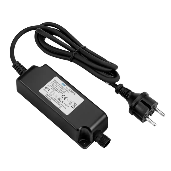 Transformer 108393 Markslojd z przewodem 1,5m 36W czarny IP67 do girland