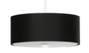 Nowoczesna LAMPA wisząca SL.0756 materiałowa OPRAWA zwis abażurowy okrągły czarny