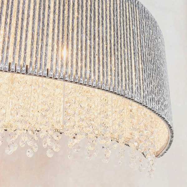 Kryształowa lampa wisząca Galina 81979 glamour chrom przezroczysty