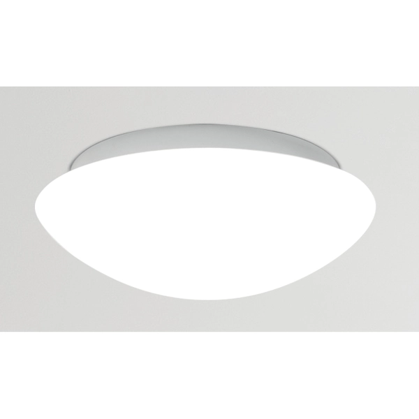 Minimalistyczny plafon szklany Nina 12-74150 okrągły biały