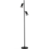 Lampa stojąca z regulacją MARENZO LE45613 podwójna czarna brązowa