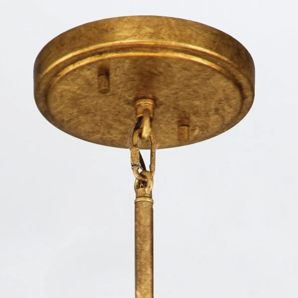 Jadalniana lampa wisząca Sawgrass QN-SAWGRASS-2P-DG-O okrągła biała złota