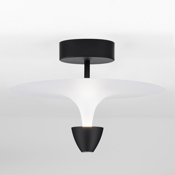 Sufitowa lampa talerz UCURENA LE44638 LED 11W 3000K metalowa biała czarna