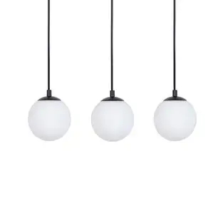 Wisząca lampa kulista Tavira 41265 do salonu tubki regulowane białe czarne