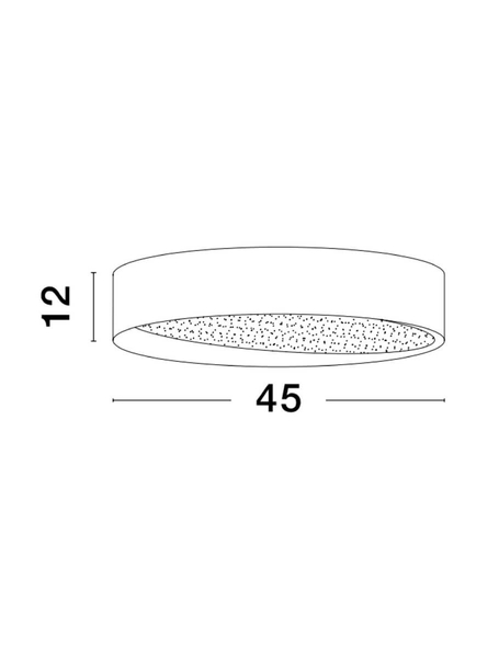 Loftowa lampa sufitowa MUZQUIZ LE42841 do sypialni LED 30W 3000K biała